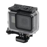 GoPro NEW HERO /HERO6 /5用 45m防水ハウジング保護ケース＋タッチスクリーンバックカバー バックルベーシックマウント＆ネジ付き レンズ取り外し不要 タッチスクリーン（透明）