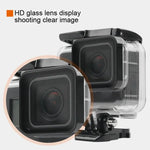 GoPro NEW HERO /HERO6 /5用 45m防水ハウジング保護ケース＋タッチスクリーンバックカバー バックルベーシックマウント＆ネジ付き レンズ取り外し不要 タッチスクリーン（透明）