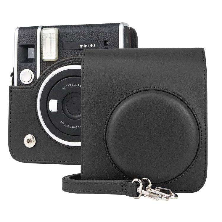 フルボディカメラ レトロ PUレザーケース バッグ ストラップ付き FUJIFILM instax mini 40用、FUJIFILM instax mini 40用