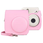 レトロ フルボディ PUレザーケース カメラバッグ ストラップ付き FUJIFILM instax mini 7+用、FUJIFILM instax mini 7+用