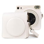 フルボディ PUレザーケース カメラバッグ ストラップ付き FUJIFILM instax Square SQ1用