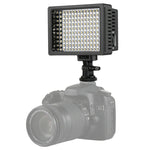 HD-160 ホワイトライト LED ビデオライト カメラ装着用撮影補助光 Canon、Nikon、DSLRカメラ用 3枚フィルタープレート付き、HD-160