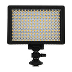 HD-160 ホワイトライト LED ビデオライト カメラ装着用撮影補助光 Canon、Nikon、DSLRカメラ用 3枚フィルタープレート付き、HD-160