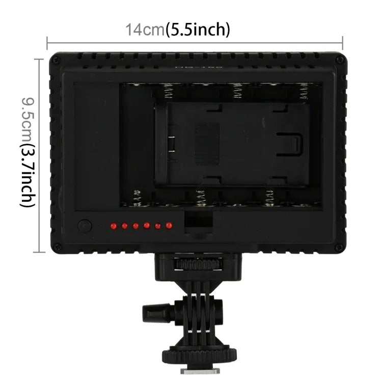 HD-160 ホワイトライト LED ビデオライト カメラ装着用撮影補助光 Canon、Nikon、DSLRカメラ用 3枚フィルタープレート付き、HD-160