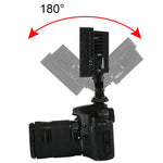HD-160 ホワイトライト LED ビデオライト カメラ装着用撮影補助光 Canon、Nikon、DSLRカメラ用 3枚フィルタープレート付き、HD-160