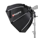 TRIOPO KS2-55 55cm 高速装着スピードライト用オクタゴンパラボリックソフトボックスディフューザー、KS2-55