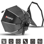 TRIOPO KS2-55 55cm 高速装着スピードライト用オクタゴンパラボリックソフトボックスディフューザー、KS2-55