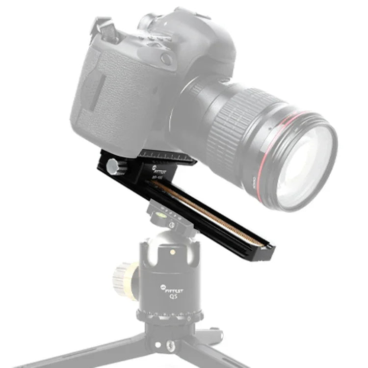 FITTEST 180mm 精密アルミ製 2方向マクロレールスライダー 三脚ヘッド クイックリリースプレートホルダー, MR-180