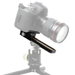 FITTEST 180mm 精密アルミ製 2方向マクロレールスライダー 三脚ヘッド クイックリリースプレートホルダー, MR-180