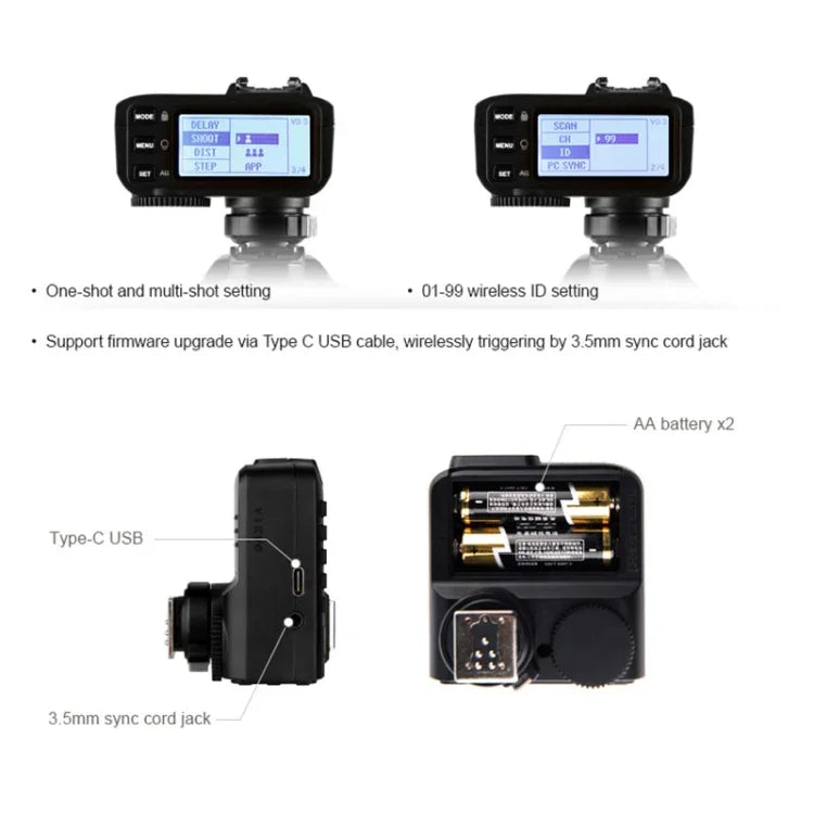 Godox X2T-P E-TTL II Bluetooth ワイヤレスフラッシュトリガー Pentax 用、X2T-P for Pentax