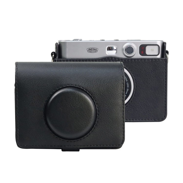 レトロ全身カメラ PUレザーケースバッグ ストラップ付き FUJIFILM instax mini Evo用, FUJIFILM instax mini Evo レトロ用