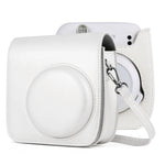FUJIFILM Instax mini 11用ソリッドカラーフルボディカメラレザーケースバッグ、ストラップ付き