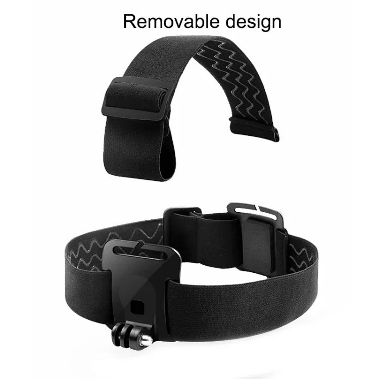 GoPro HERO10 Black / HERO9 Black /8 /7 /6 /5、Xiaoyiおよびその他のアクションカメラ、スマートフォン用伸縮マウントベルト 調節可能ヘッドストラップ 電話クランプ＆ネジ＆S型アダプター付き