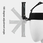GoPro HERO10 Black / HERO9 Black /8 /7 /6 /5、Xiaoyiおよびその他のアクションカメラ、スマートフォン用伸縮マウントベルト 調節可能ヘッドストラップ 電話クランプ＆ネジ＆S型アダプター付き