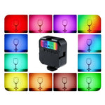 MJ88 ポケット 3000-7000K+RGB フルカラービューティーフィルライト ハンドヘルドカメラ撮影 ストリーマー LEDライト リモコン付き MJ88