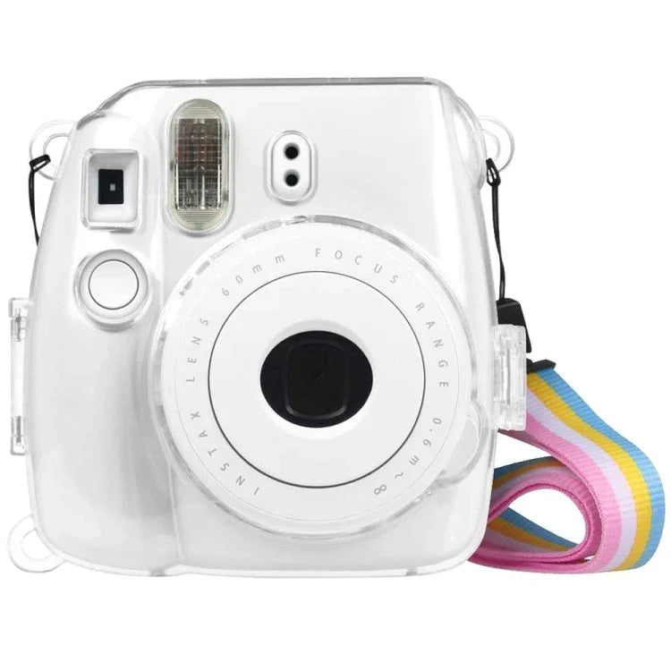 FUJIFILM instax mini 9 / mini 8+ / mini 8用ストラップ付き保護クリスタルシェルケース, FUJIFILM instax mini 9用