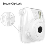 FUJIFILM instax mini 9 / mini 8+ / mini 8用ストラップ付き保護クリスタルシェルケース, FUJIFILM instax mini 9用