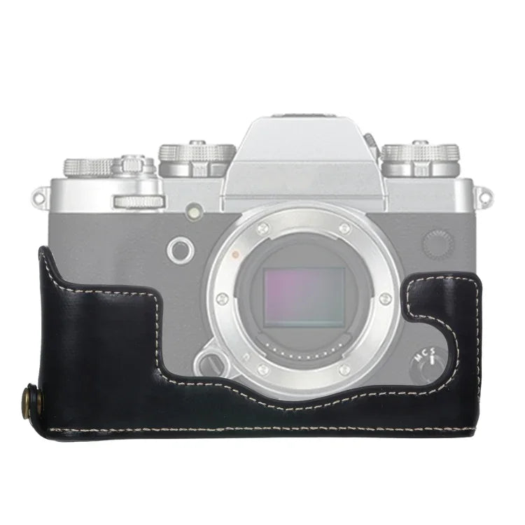 1/4 inch Thread PU Leather Camera Half Case Base for FUJIFILM X-T3/X-T2, For FUJIFILM X-T3