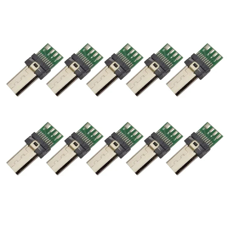 10個セット 15ピン USB PCBコネクター マイクロUSBプラグアダプター for Sonyカメラデータケーブル