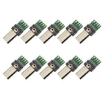 10個セット 15ピン USB PCBコネクター マイクロUSBプラグアダプター for Sonyカメラデータケーブル