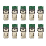 10個セット 15ピン USB PCBコネクター マイクロUSBプラグアダプター for Sonyカメラデータケーブル