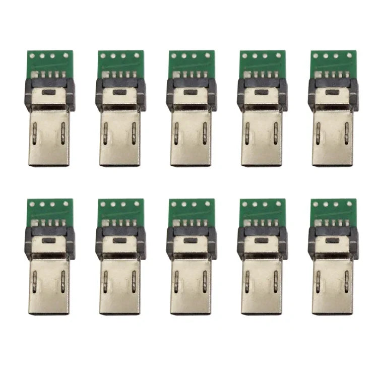 10個セット 15ピン USB PCBコネクター マイクロUSBプラグアダプター for Sonyカメラデータケーブル