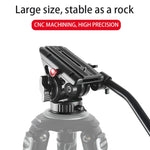 BEXIN VH-105 360度パノラマ ヘビーデューティ三脚 アクションフルードドラッグヘッド、VH-105