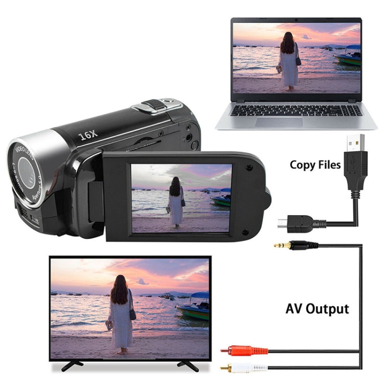 16倍デジタルズーム HD 1600万画素 ホーム・トラベル DVカメラ、AUプラグ、AUプラグ