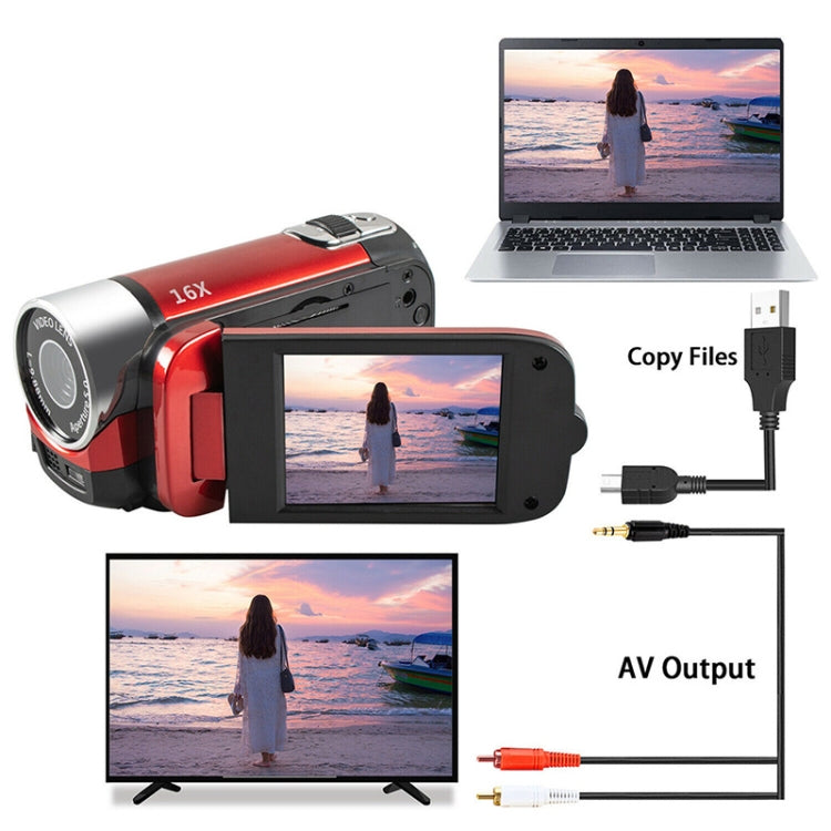 16倍デジタルズーム HD 1600万画素 ホーム・トラベル DVカメラ、AUプラグ、AUプラグ