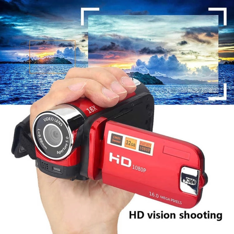 16倍デジタルズーム HD 1600万画素 ホーム・トラベル DVカメラ、AUプラグ、AUプラグ
