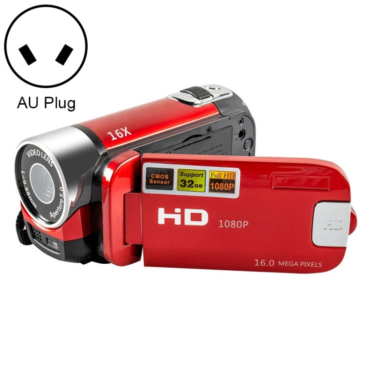 16倍デジタルズーム HD 1600万画素 ホーム・トラベル DVカメラ、AUプラグ、AUプラグ