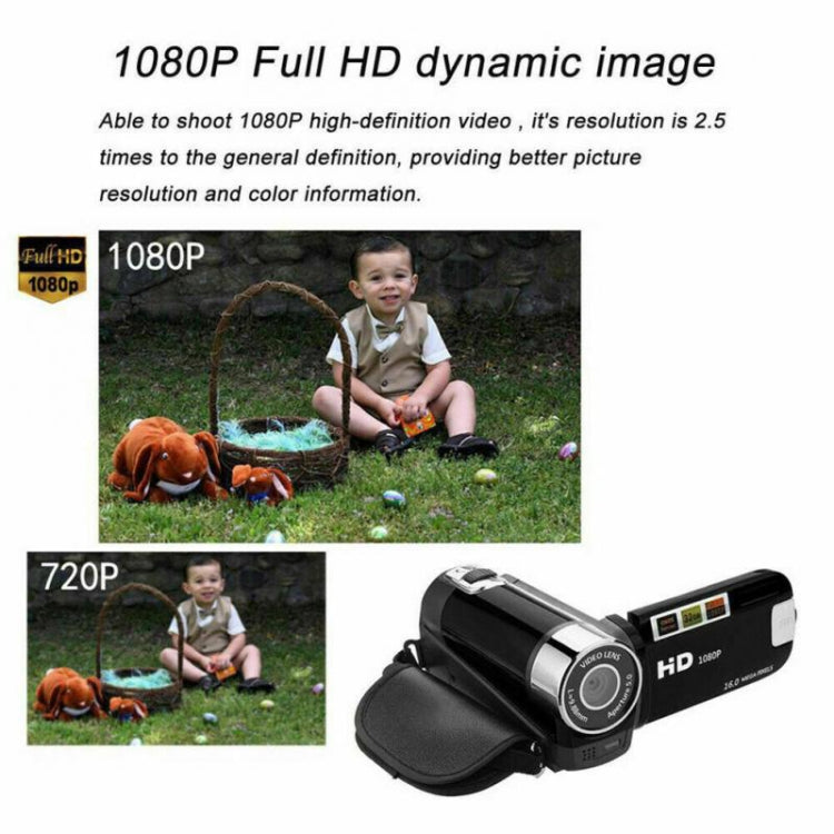 16倍デジタルズーム HD 1600万画素 ホーム・トラベルDVカメラ EUプラグ