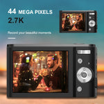 DC302 2.88インチ 4400万画素 16倍ズーム 2.7K フルHD デジタルカメラ 子供用カードカメラ、USプラグ、DC302、USプラグ