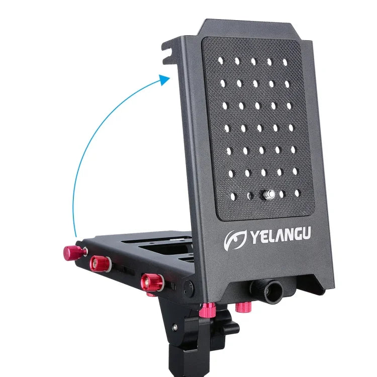 YELANGU S300 4-in-1 多機能リグ + デュアルハンドヘルドショルダーリグ + モノポッド + スタビライザー カメラ／SLRカメラ用、高さ範囲：63cm-170cm、YELANGU S300
