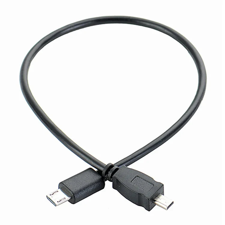 5本セット 30cm マイクロUSBからミニ8ピンUSB OTG電話データケーブル ニコン用、マイクロからミニ8ピン ニコン用