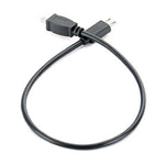 5本セット 30cm マイクロUSBからミニ8ピンUSB OTG電話データケーブル ニコン用、マイクロからミニ8ピン ニコン用