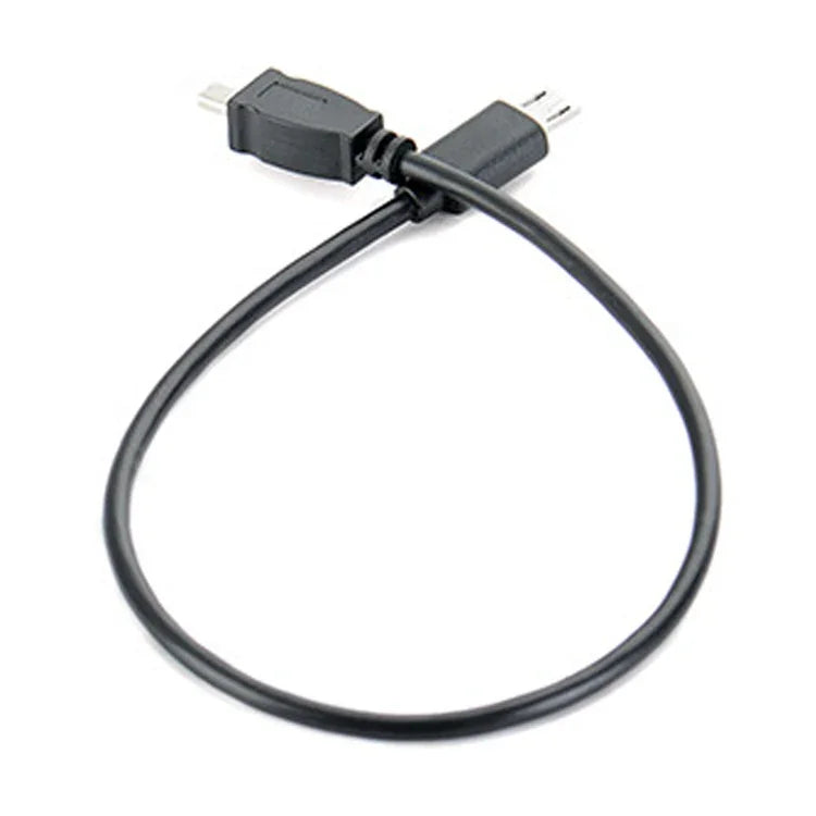 5本セット 30cm マイクロUSBからミニ8ピンUSB OTG電話データケーブル ニコン用、マイクロからミニ8ピン ニコン用