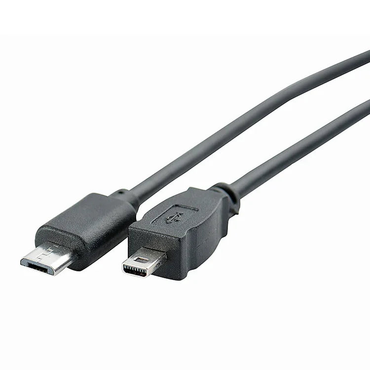 5本セット 30cm マイクロUSBからミニ8ピンUSB OTG電話データケーブル ニコン用、マイクロからミニ8ピン ニコン用