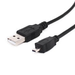 5本セット 1.5m ミニ8ピンUSBからUSB 2.0データ充電ケーブル ニコンD5100 / D610用 ミニ8ピンUSB