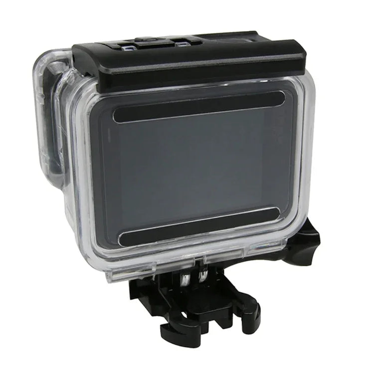 GoPro HERO6 /5 タッチスクリーン 45m 防水ハウジング保護ケース バックル付き ベーシックマウント＆ネジ レンズ取り外し不要 45m防水