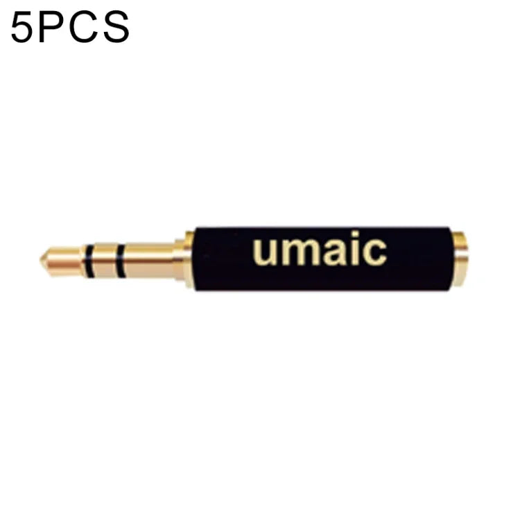 5個セット 3.5mm オーディオ 4極メス-3極オス マイクアダプター 4極から3極アダプター