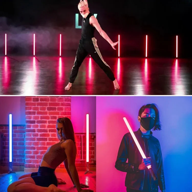 LUXCeO Mood1 50cm RGB カラフル アトモスフィア リズム LEDスティック ハンドヘルド ビデオ・写真用フィルライト 三脚不要 50cm