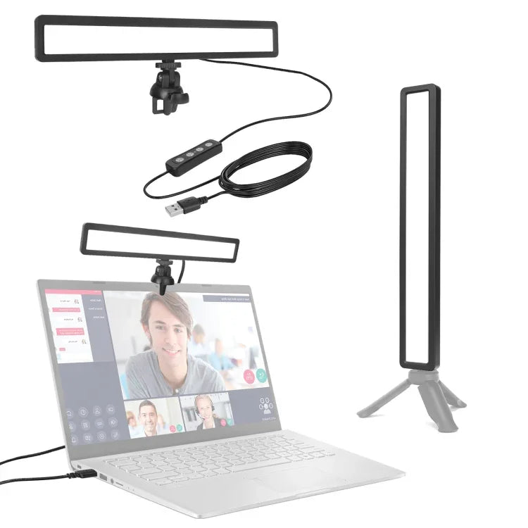LUXCeO WS66 USB LED ライブビデオライト 2500K-9000K バイカラー ノートパソコン会議用補助光, WS66