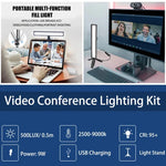 LUXCeO WS66 USB LED ライブビデオライト 2500K-9000K バイカラー ノートパソコン会議用補助光, WS66