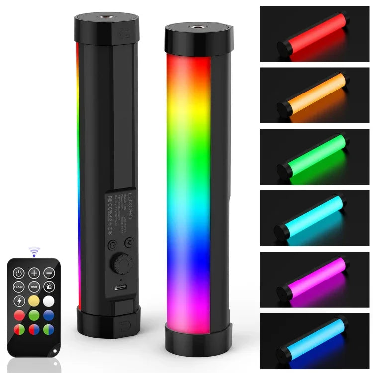 LUXCeO P100 RGB 写真・ビデオ用ライトスティック ハンドヘルド補助光 リモコン付き, P100