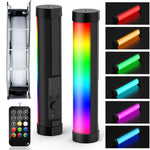 LUXCeO P100 RGBフォトビデオライトスティック ハンドヘルド補助光 リモコン＆グリッドソフトボックス付き、P100＋グリッドソフトボックス