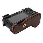 1/4インチネジ PUレザー カメラハーフケースベース Sony ILCE-A6500 / A6500用, Sony ILCE-A6500 / A6500用