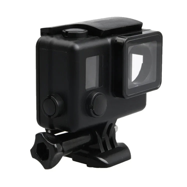 GoPro HERO4 ABSスケルトンハウジング保護ケースカバー バックル付きベーシックマウント＆リードスクリュー対応、HERO4用