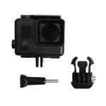 GoPro HERO4 ABSスケルトンハウジング保護ケースカバー バックル付きベーシックマウント＆リードスクリュー対応、HERO4用