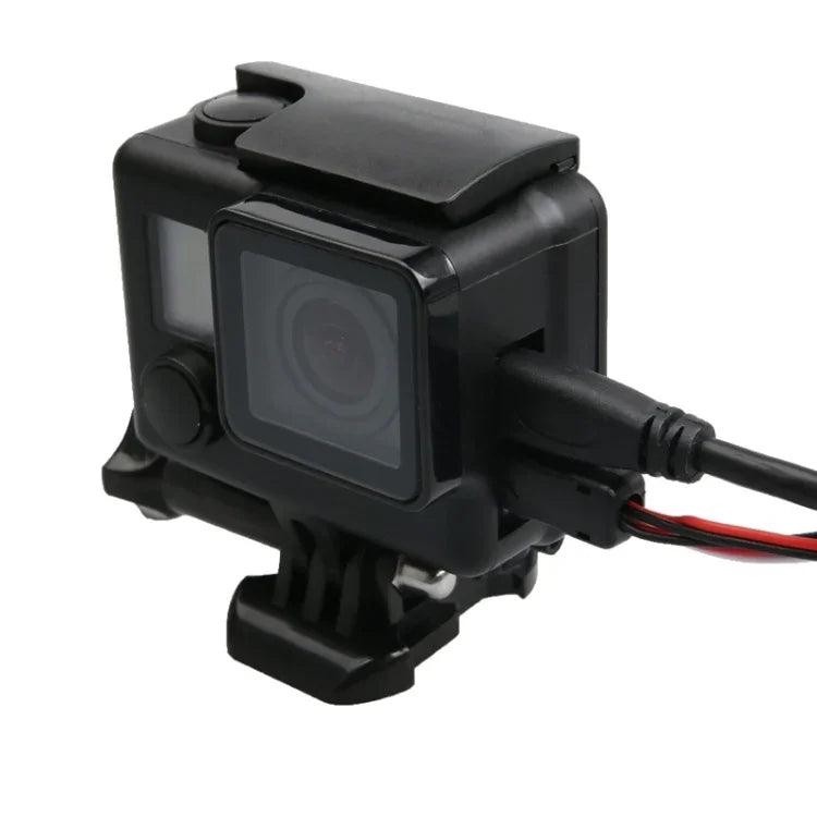 GoPro HERO4 ABSスケルトンハウジング保護ケースカバー バックル付きベーシックマウント＆リードスクリュー対応、HERO4用